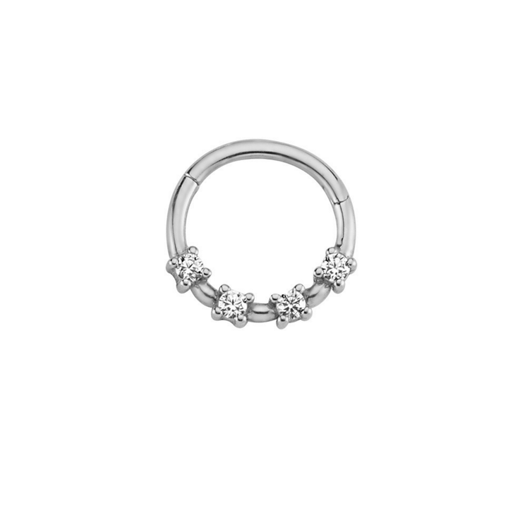 14K Solid Gold Gold Clicker Hoop Piercing