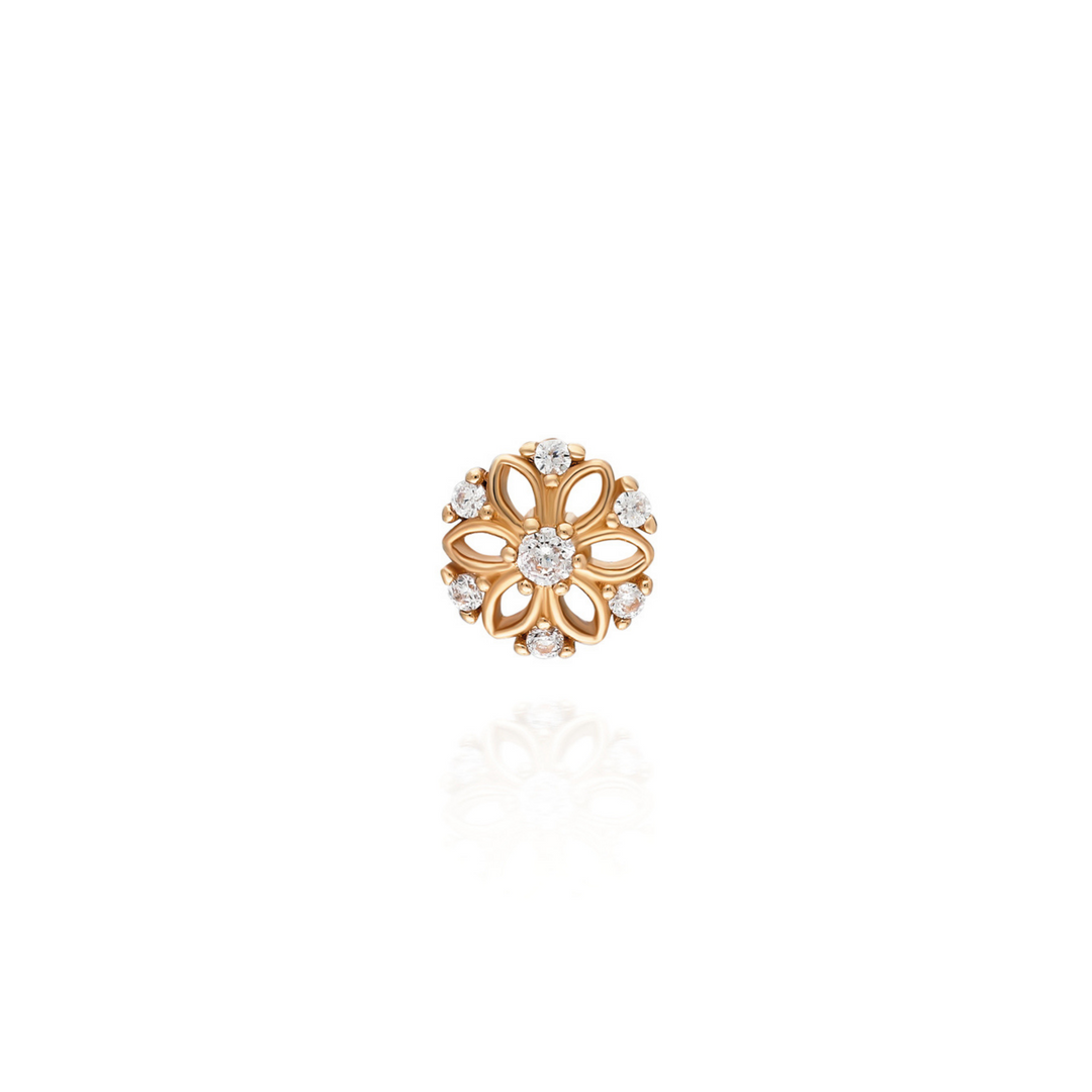 14K Solid Gold Threadless Piercing