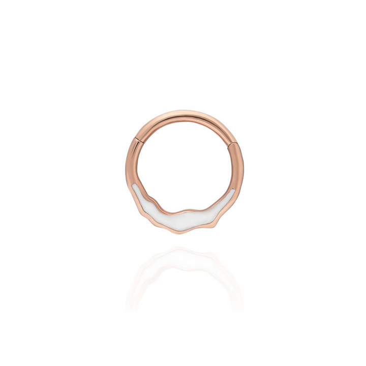 Modern 14K Solid Gold Clicker Hoop Piercing