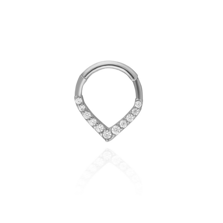 14K Solid Gold Clicker Hoop Piercing