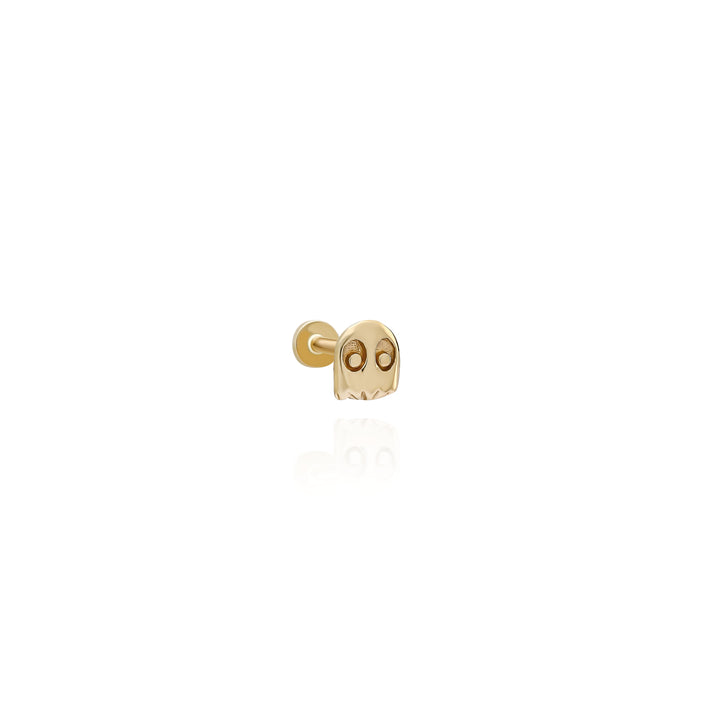 14K Solid Gold Ghost Threadless Piercing