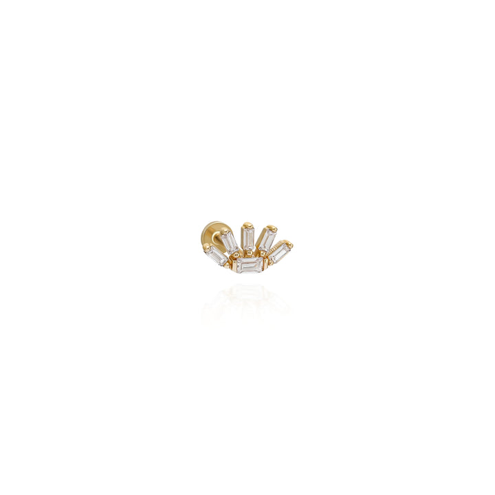 14K Solid Gold Threadless Piercing