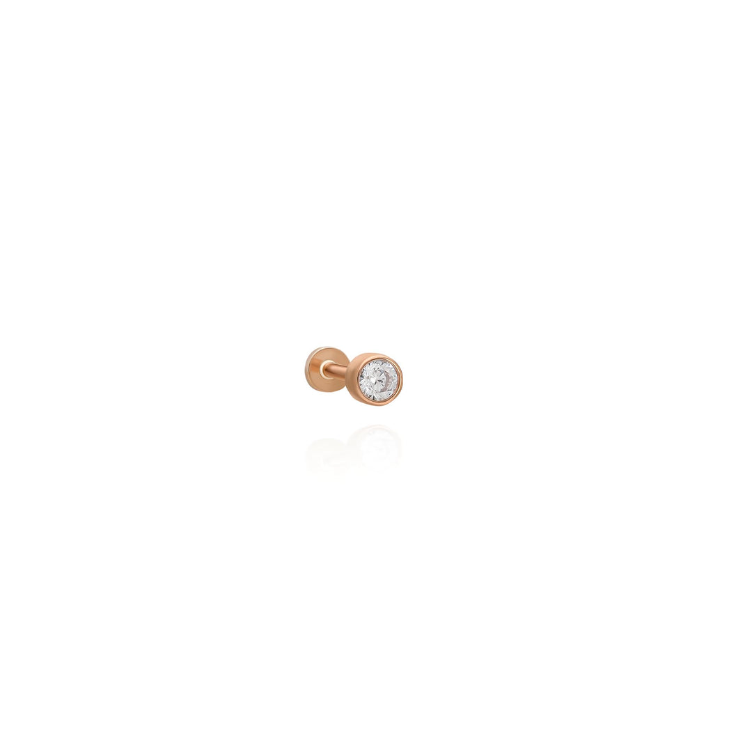 14K Solid Gold Threadless Piercing