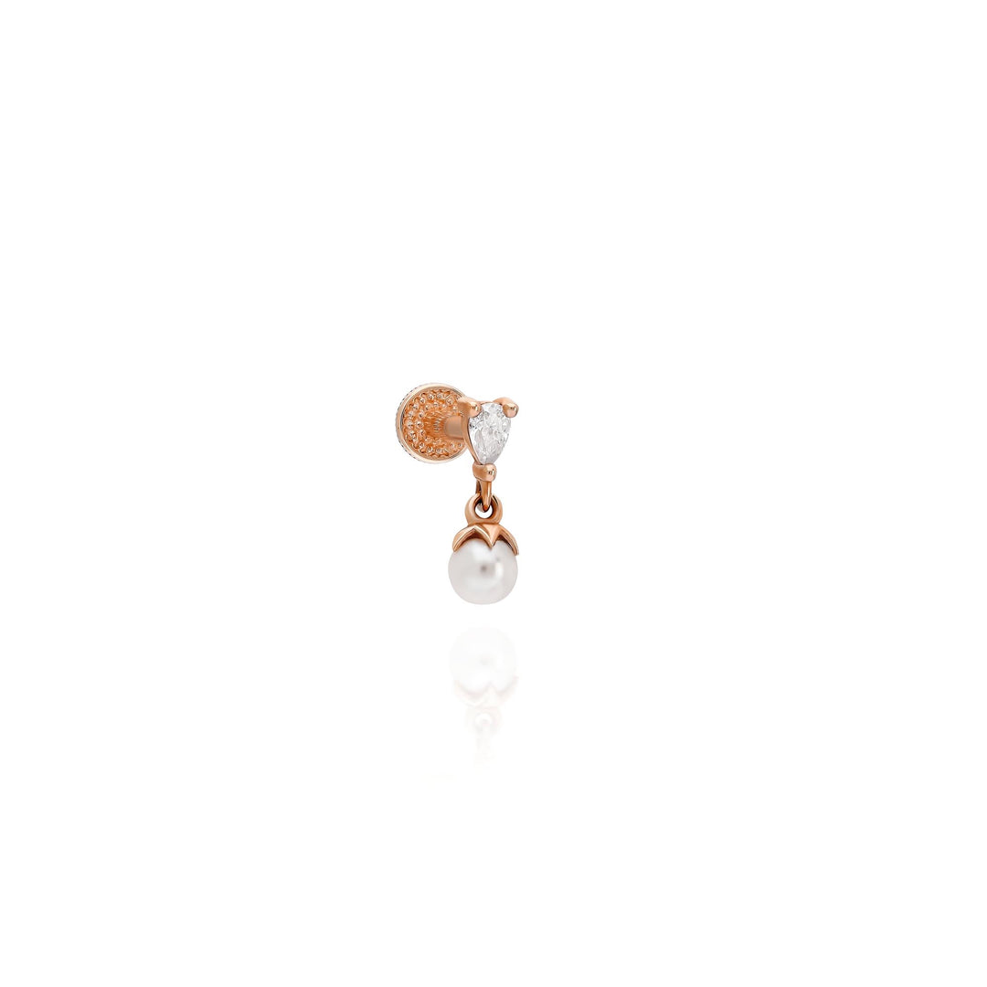 14K Solid Gold Threadless Piercing