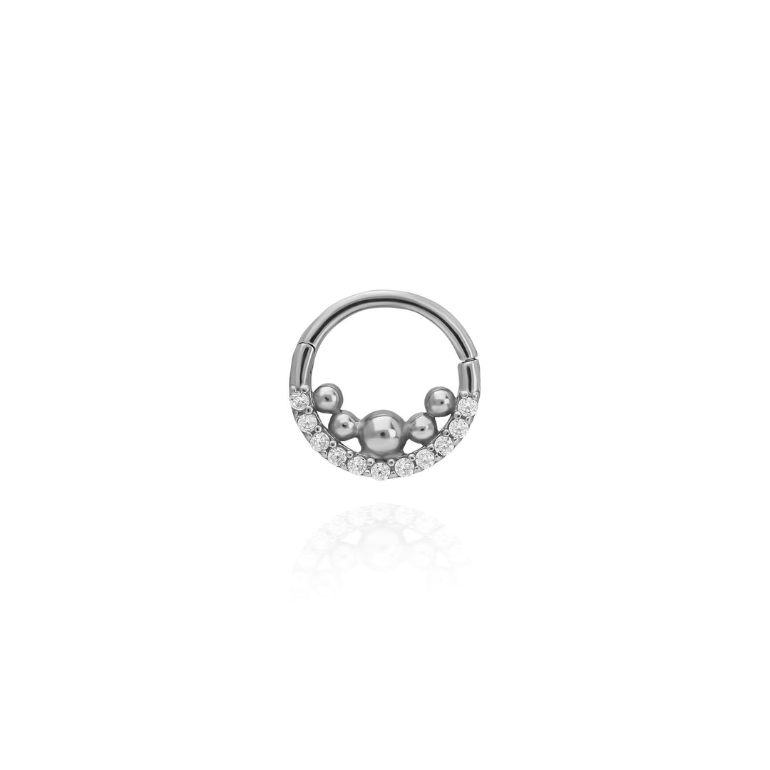 14K Solid Gold Clicker Hoop Piercing