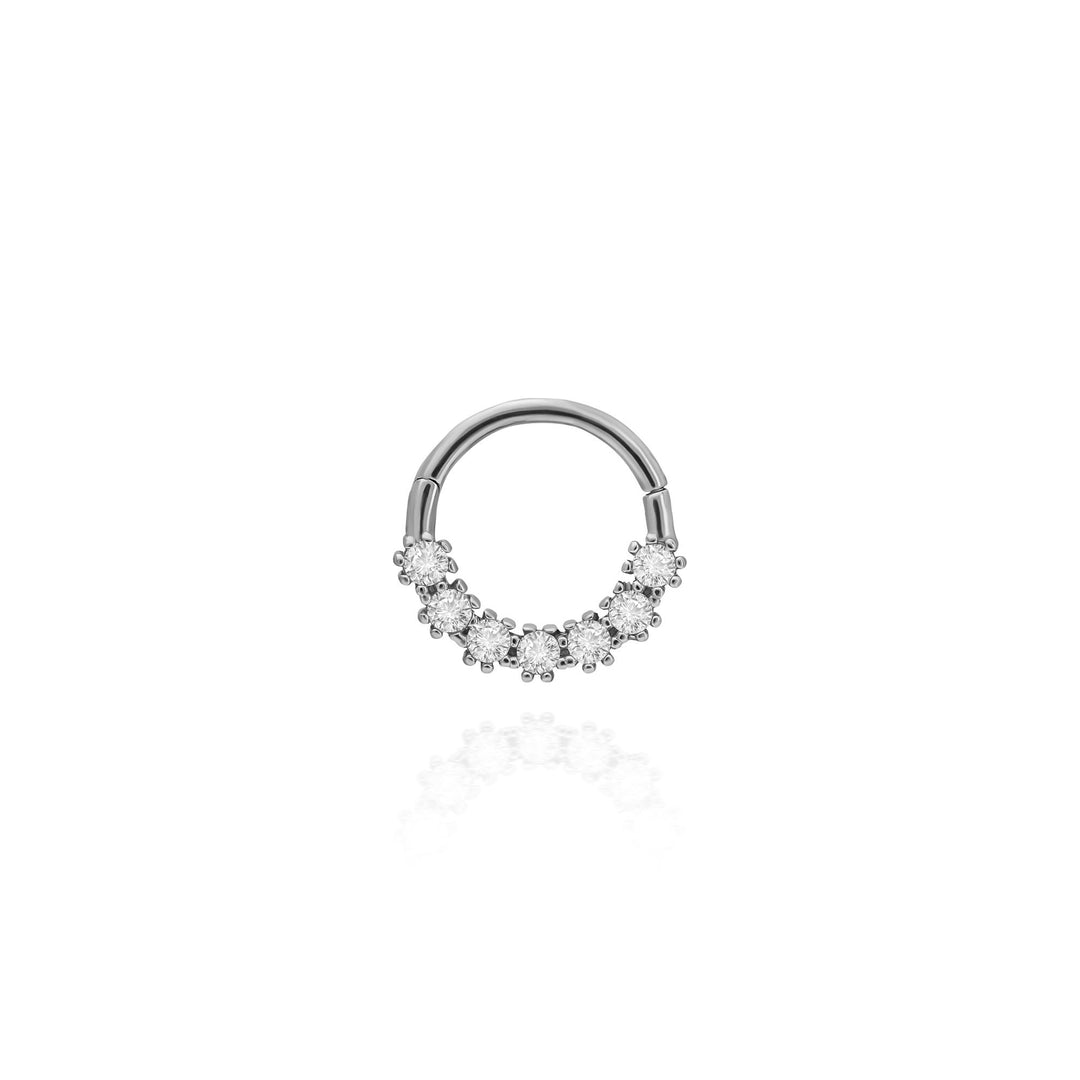 14K Solid Gold Clicker Hoop Piercing