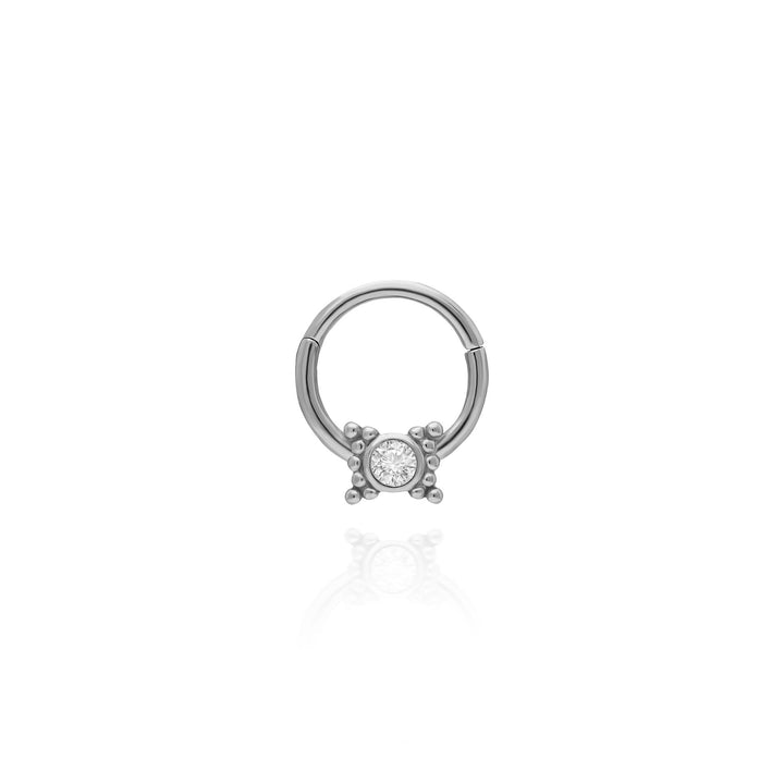 14K Solid Gold Clicker Hoop Piercing