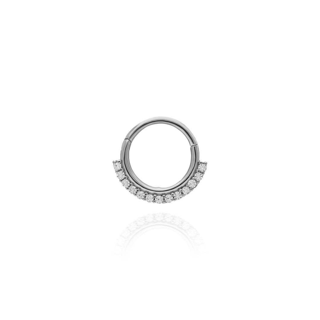 14K Solid Gold Clicker Hoop Piercing